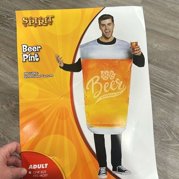 SPIRIT HALLOWEEN Oktoberfest Adult Pint Glass Beer Costume One Size Fits All - Picture 4 of 8